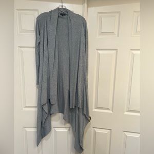 Ted Baker London 0 (US small )Grey‎  Knit Kristo Waterfall Drape Cardigan small